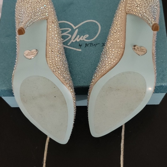 Betsey Johnson Champagne Shine Pumps - Picture 3 of 5